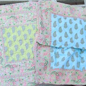 Vintage Pine Cone Hill Quilted Euro Shams